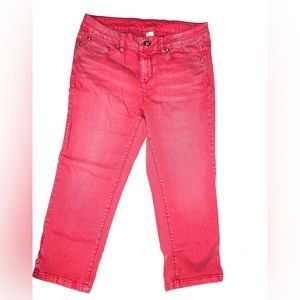 Vintage Cache Coral Cropped Denim Pants - 6